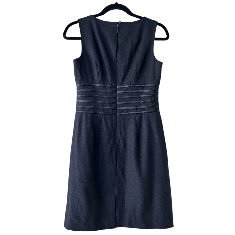Banana Republic Black Wool Stretch Dress Sz 4P - Picture 2 of 9